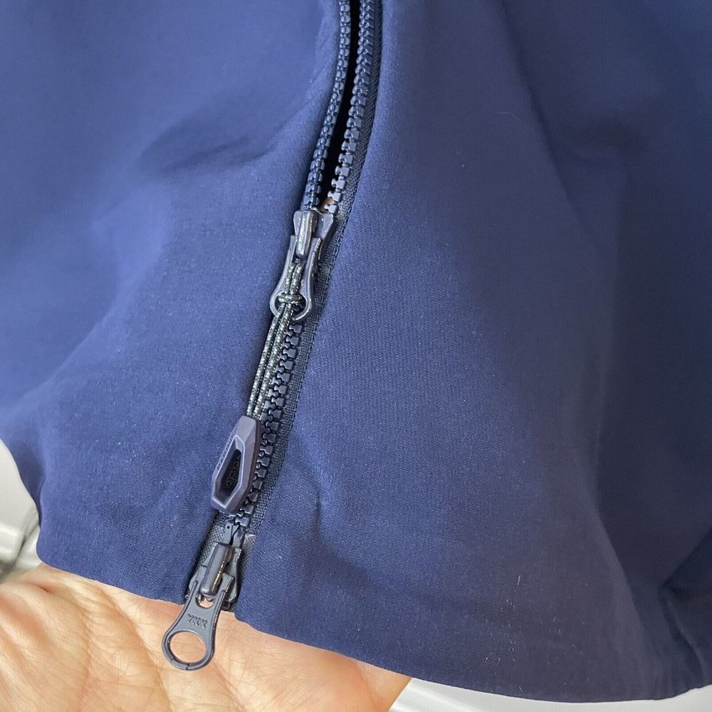 Mammut Macun Jacket Mens M Navy Blue Water Repellent Hooded Soft Shell Coat EUC - Picture 9 of 14